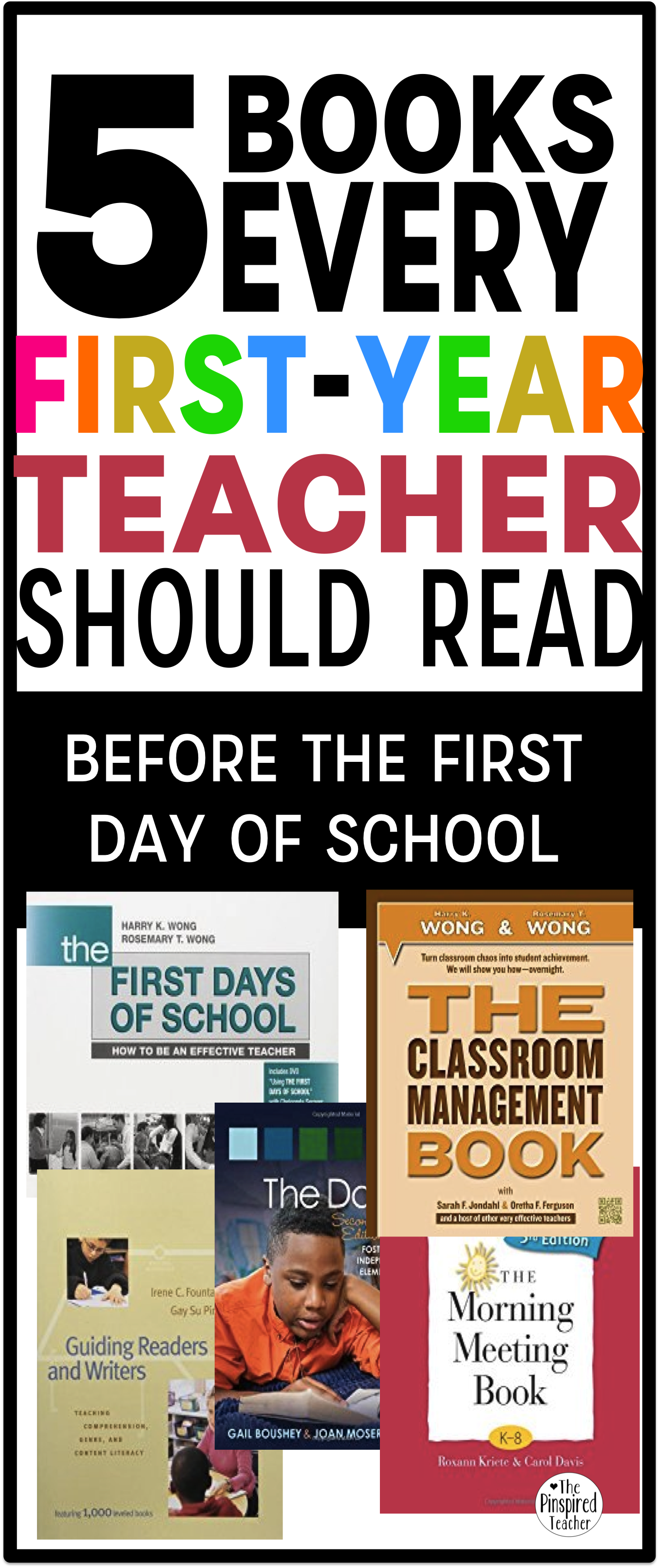 5 books every first-year teacher should read before the last day of school by The Pinspired Teacher