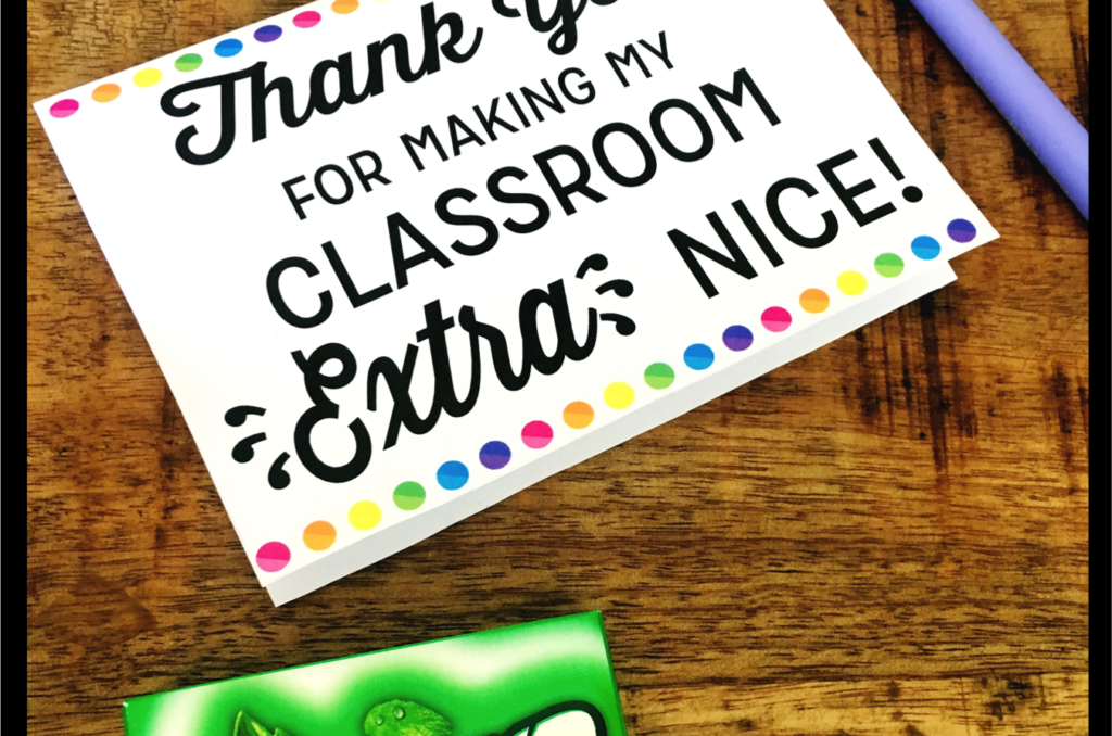 Custodian Thank You Card By The Pinspired Teacher The Pinspired Teacher