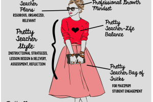 A pretty teacher at a glance inforgraphic by The Pinspired Teacher